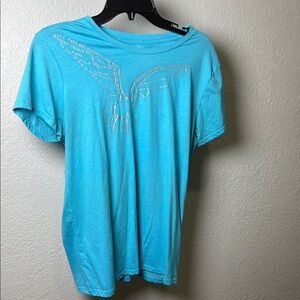 Old Navy Turquoise Tee with Silver Detail